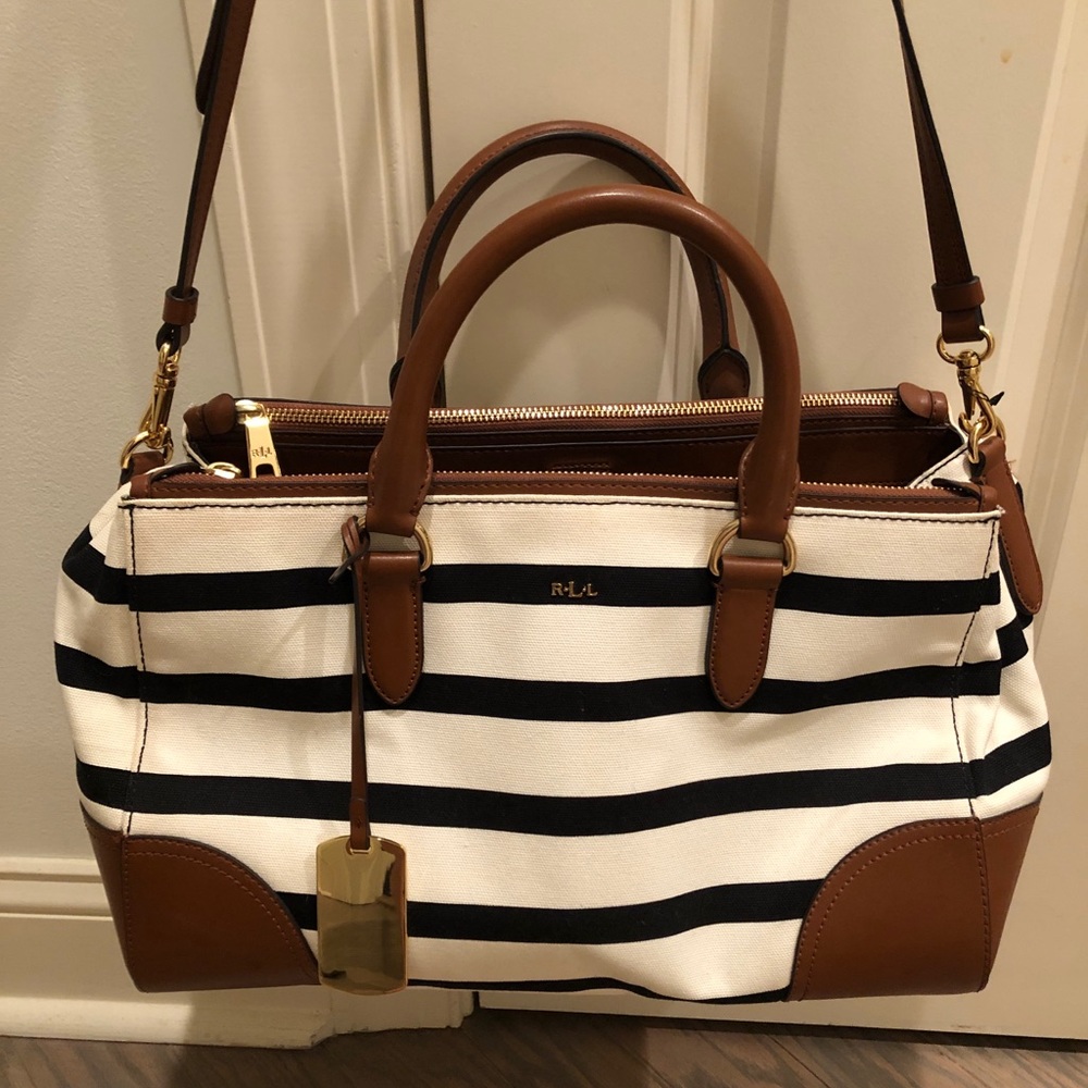 Lauren Ralph Lauren striped bag, LIKE NEW